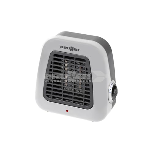 Brunner - Compact Ceramic Fan Heater with Thermostat Control, 500W, Overheating Protection
