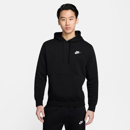 Nike Pull Over Hoodie, Black/Black/White, Large - Medaid International