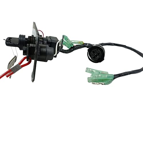 Powerob Tec - Outboard Single Engine Key Switch Panel Assembly for Yamaha, 12V, OEM 704-82580-08, Durable Design, Easy Installation
