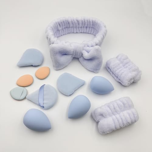 12 Pieces Set Makeup Sponge Set Blender Sponges for Liquid, Cream, and Powder Stlyle 25 - Medaid International