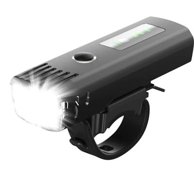 WSCXSC - Rechargeable Bike Headlight with Light Sensor, IPX5 Waterproof, Safe for Night Riding