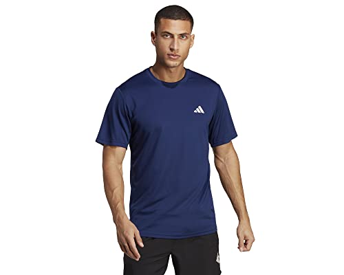 adidas Mens Train Essentials Training T-Shirt, Dark Blue / White, Medium - Medaid International