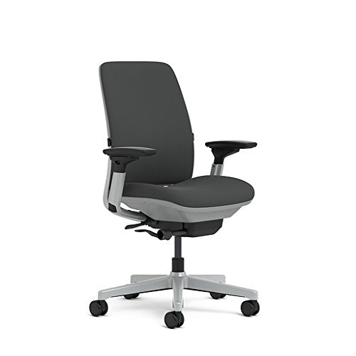 Steelcase Amia(R) Ergonomic Work Chair by Steelcase, Fabric = Cogent Graphite; Frame/Base = Platinum/Platinum - Medaid International