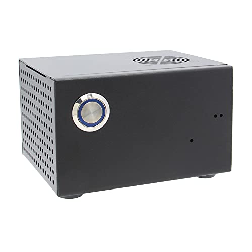 Geekworm - Raspberry Pi 4 Metal Case + Power Switch + Cooling Fan - Supports X825 2.5" SATA SSD/HDD Shield & X735