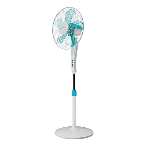 Cecotec - EnergySilence 530 Pedestal Fan with Remote, Timer, 3 Speeds, Oscillating