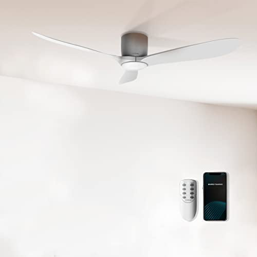 Cecotec - EnergySilence Aero 5400 Aqua Ceiling Fan with Wifi, Remote Control, IP44 Protection
