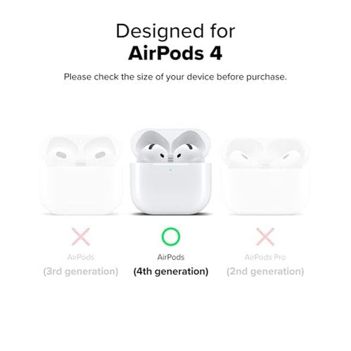 Ringke - Onyx Magnetic AirPods 4 Case, MagSafe Compatible, Oil & Dirt Resistant, Lightweight with Carabiner