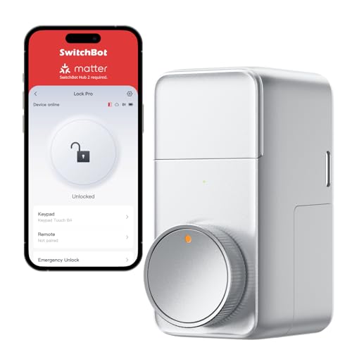SwitchBot - Smart Lock Pro, Keyless Entry, Easy Installation, Alexa Compatible
