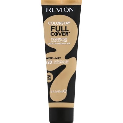 Revlon Liquid Foundation, ColorStay Face Makeup for Normal and Dry Skin, Longwear Full Coverage with Matte Finish, Oil Free, Natural Beige, 1.0 Fl Oz - Medaid International