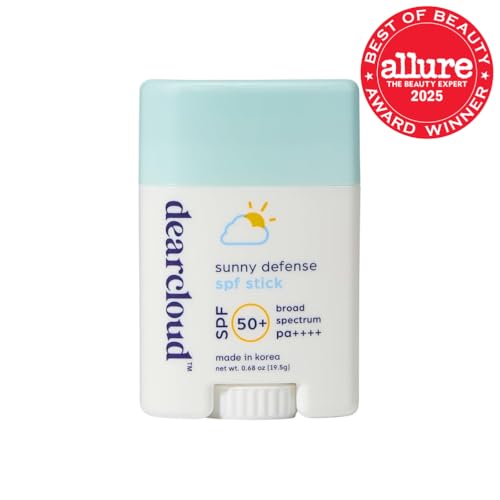 dearcloud Sunny Defense Sunscreen Stick SPF 50+ PA++++ – Korean Sunscreen for Face & Travel Size (.68 oz) - Medaid International