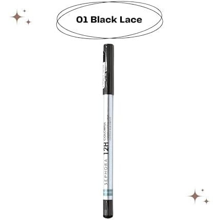 Sephora Collection 12 Hour Contour Pencil Eyeliner 01 Black Lace - Medaid