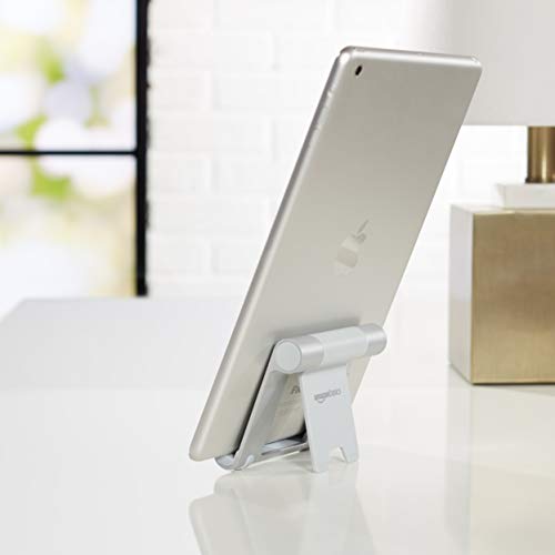 AmazonBasics L6LSH001-CS-R Multi-Angle Portable Stand for Tablets, E-readers and Phones - Silver - Medaid International