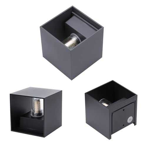 Klighten - Pack of 4 Waterproof Wall Lights, Modern Up and Down Design, 9W G9 Bulb