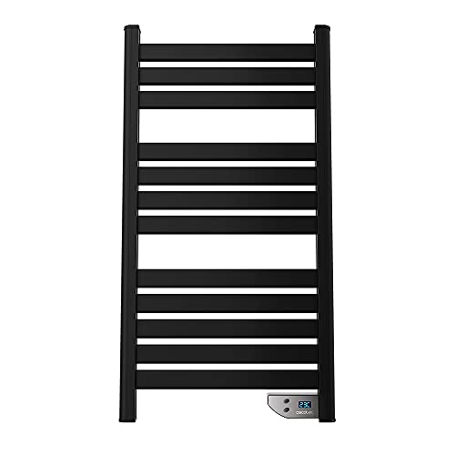 Cecotec - Electric Towel Rail 500W, Quick Drying, Twin Towel Design, Black