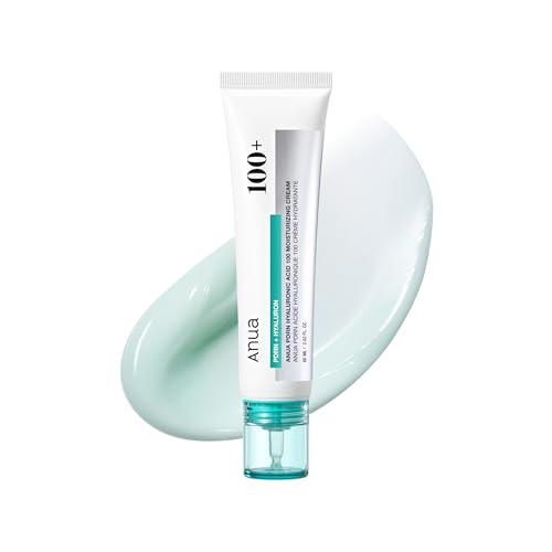 ANUA PDRN Hyaluronic Acid 100 Moisturizing Cream, Lightweight Hydrating Moisturizer with Salmon PDRN, Hyaluronic acid, Collagen for Glass Skin, Korean Skin Care (60ml / 2.02 fl. oz)|B0DWFLY18Y