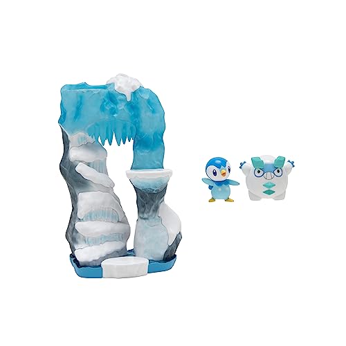 Bizak - Pokemon Snow Hill Mini World with Galarian Darumaka & Piplup Figures