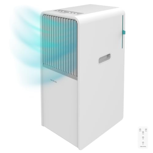 Cecotec - 7000 BTU Portable Air Conditioner with LED Display, 4 Modes, 360º Wheels