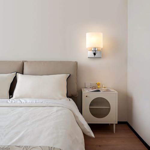 Harper Living - Modern Wall Sconce with Toggle Switch, Polished Chrome Finish