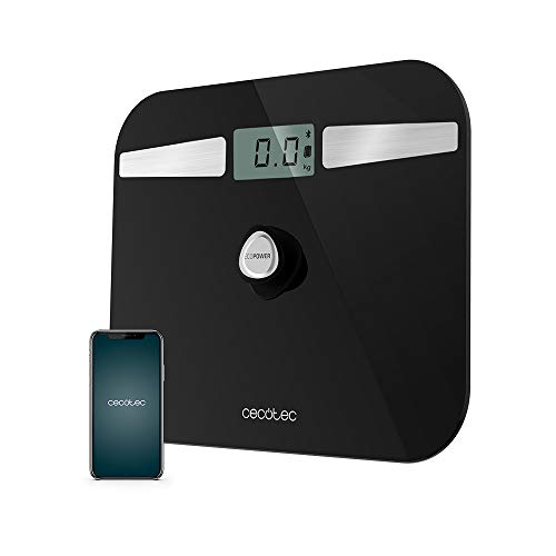 Cecotec - Smart Healthy Bathroom Scales with Touch Control, Precision Sensors, Tempered Glass