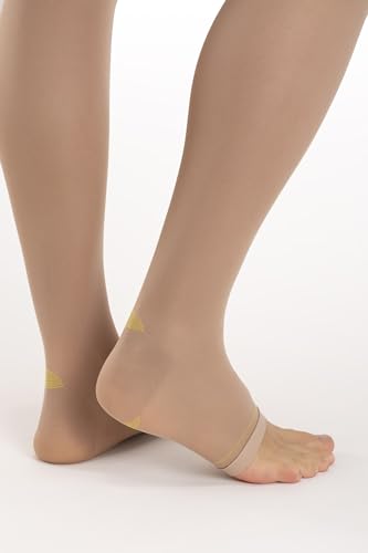 Relaxsan Compression Socks for Women and Men Made in Italy - 18-23 mmHg - Anti Embolism Stockings Open Toe - M0370A (1 Pair - Skin, XXL) - Medaid International