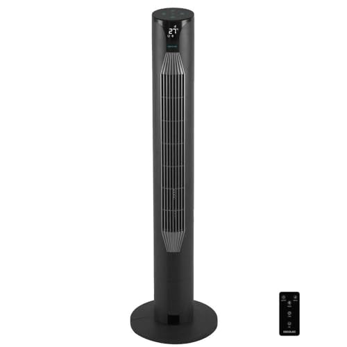 Cecotec - EnergySilence 8150 Skyline Pedestal Fan, 106 cm, Remote Control, 3 Speeds, 80º Oscillation