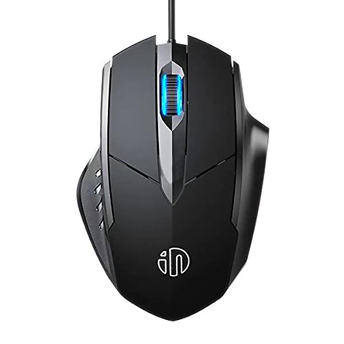 Censprin - Wired Silent Click Optical Mouse, Ergonomic Design for Home & Office