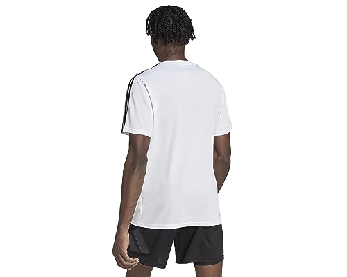 adidas Men's T-Shirt, White/Black, Large - Medaid International