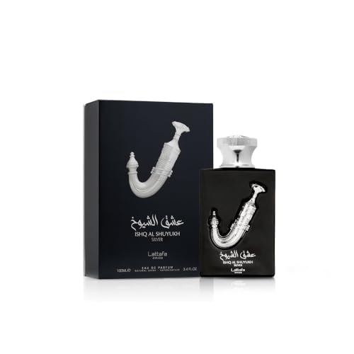 Lattafa Perfumes Ishq Al Shuyukh Silver for Unisex Eau de Parfum Spray, 3.4 Ounce - Medaid International