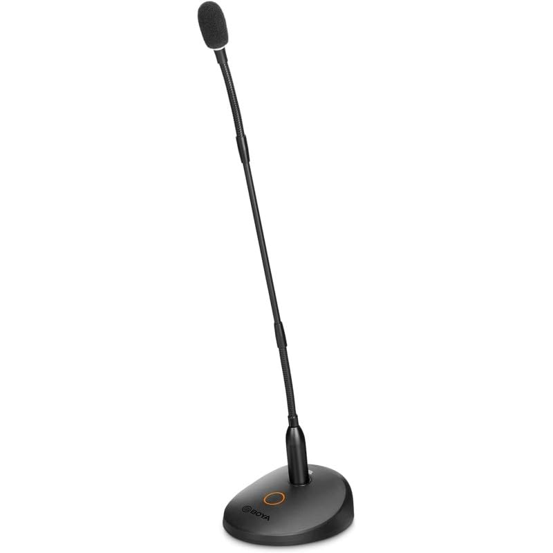 Boya - BY-GM18CB Desktop Gooseneck Condenser Microphone with Adjustable Arm, High Sensitivity, and Clear Sound Quality