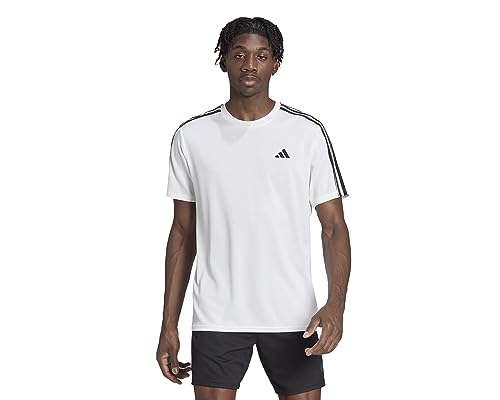 adidas Men's T-Shirt, White/Black, Large - Medaid International