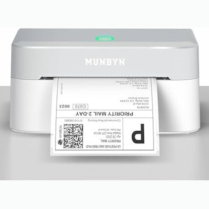 MUNBYN - Bluetooth 4x6 Thermal Shipping Label Printer for Small Business