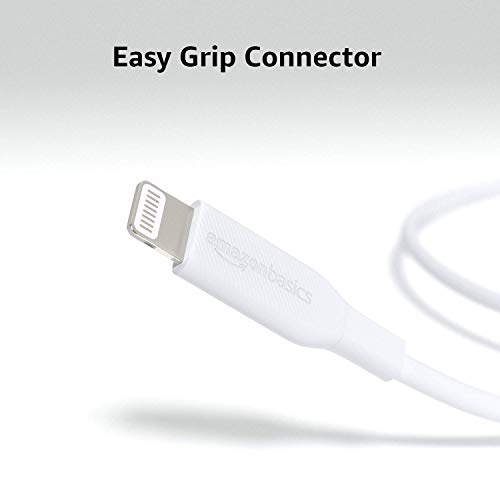Amazon Basics - USB-C to Lightning Charger Cable, MFi Certified, 6ft, White