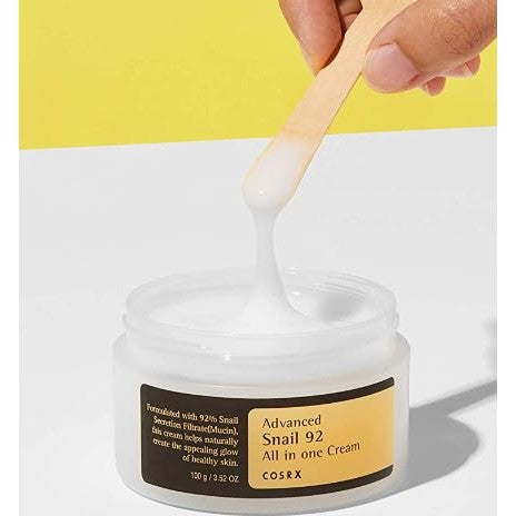 COSRX Snail Mucin 92% Face Moisturizer, 3.52 Oz, Lightweight Moisturing Cream for Soft, Glowy Skin, Korean Skin Care, Korean Moisturizer Face Cream, Stocking Stuffers for Women - Medaid International