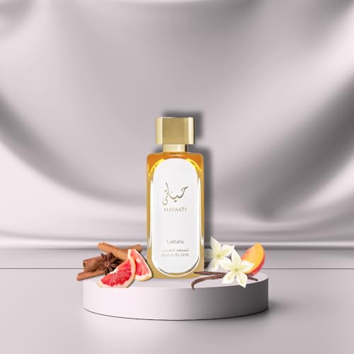 Lattafa Hayaati Gold Elixir Eau De Parfum Spray for Unisex, 3.4 Ounce - Medaid International