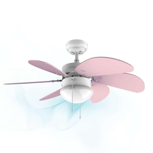 Cecotec - EnergySilence 3600 Vision Ceiling Fan, 50W, 3 Speeds, 92cm, Purple