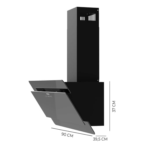 Cecotec - 90cm A++ Extractor Hood with 800m3/h, LED Lighting & Touch Control