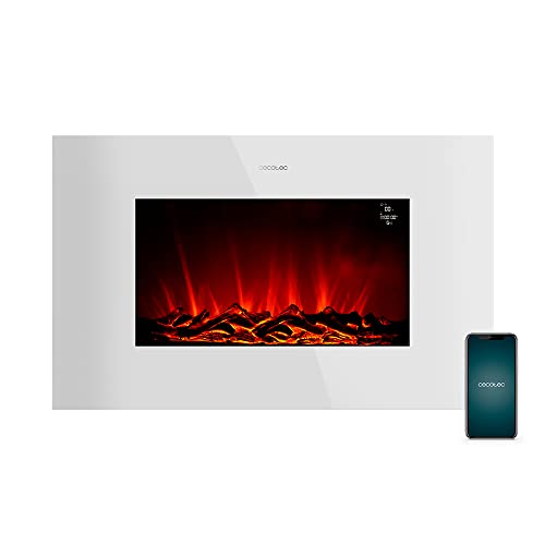Cecotec - 2000W WiFi Electric Fireplace, 35" Size, Remote Control, Timer