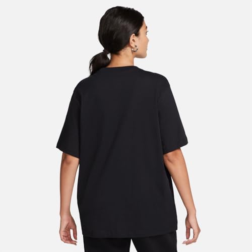 Nike Sportswear Essential Women's T-Shirt (Black/White) Size Small - Medaid International