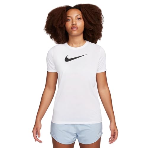 Nike Women's Dri-Fit Legend T-Shirt, White/Black, Medium - Medaid International