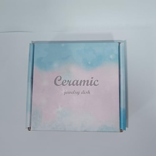 Ceramic Jewelry Dish,Leaf Jewelry Tray Key Tray,Jewelry Holder,Small Ring Dish Holder Jewelry Plate Trinket Dish Catchall Tray Nightstand Decor For Entryway Table Green Room Decor（Crystal Green） - Medaid International