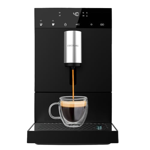 Cecotec - Super Automatic Coffee Maker, 1350W, 19 Bars, Integrated Grinder