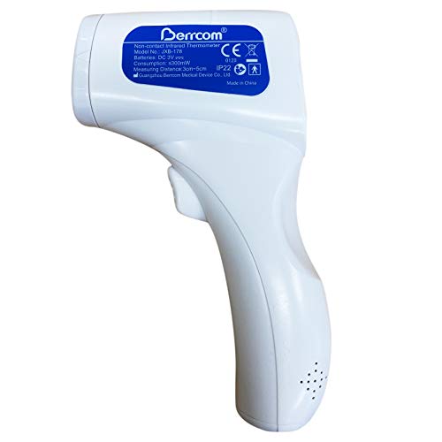 Berrcom - Non-Contact Infrared Forehead Thermometer with Fast Readings & Fever Alarm