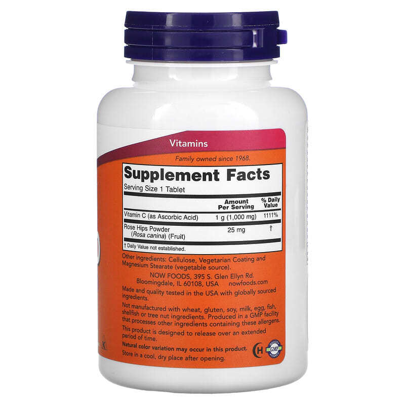 NOW Foods, C-1000, 100 Tablets - Medaid International