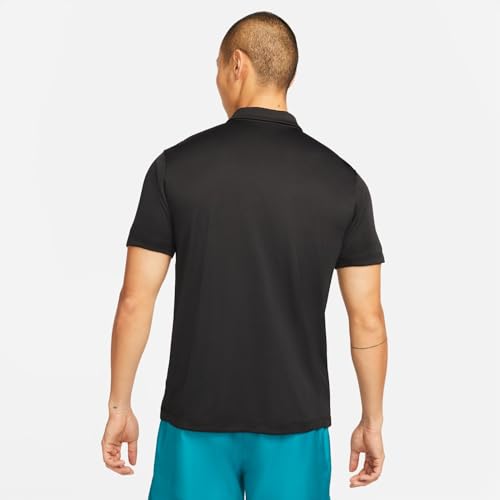 Nike Men's Court Dri-FIT Tennis Polo Black/White Small - Medaid International