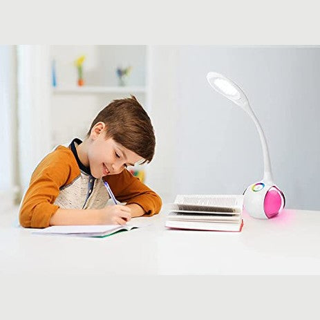 Wilit - Dimmable Gooseneck LED Desk Lamp with Touch Control & Colorful Light
