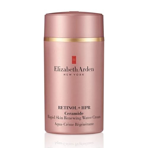 Elizabeth Arden Retinol + HPR Ceramide Rapid Skin Renewing Water Cream Face Moisturizer, Anti-Aging Wrinkle Treatment, Niacinamide, Hyaluronic Acid, Ceramides & Peptides, 1.7 fl oz - Medaid International