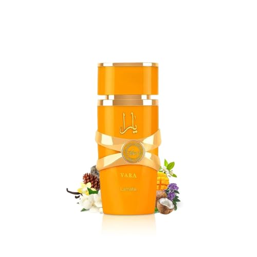 Lattafa Yara Tous - Tropical, Fruity, Floral, Vanilla - Eau de Parfum Long-Lasting Fragrance for Women, 3.40 Ounce / 100 ml - Medaid International