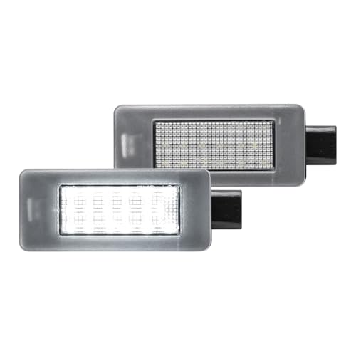 Nslumo - 2PC LED License Plate Light for Citroën & Peugeot Models, Bright Illumination, Easy Installation, Durable Design