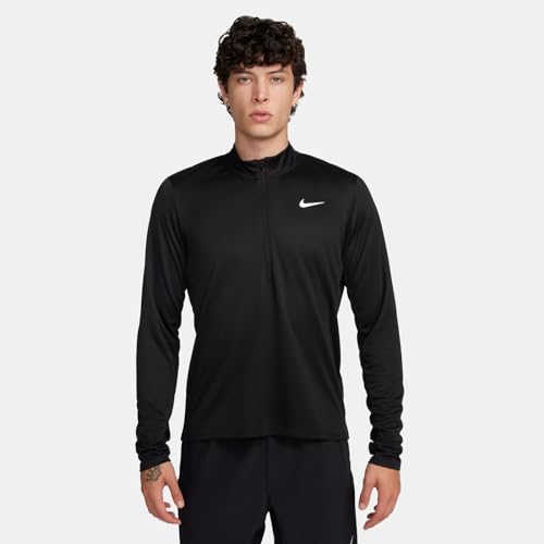 Nike Men's Pacer Dri-Fit 1/2-Zip Running Top, Black/Reflective Silver - Medaid International