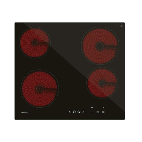 Cecotec - Retro Icebox 46L with 6000W Induction Hob, 9 Power Levels, Touch Control